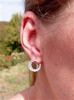Boucles d'oreilles Golay Femme Grace in Or blanc Diamante OAB1460 2.53 G SI